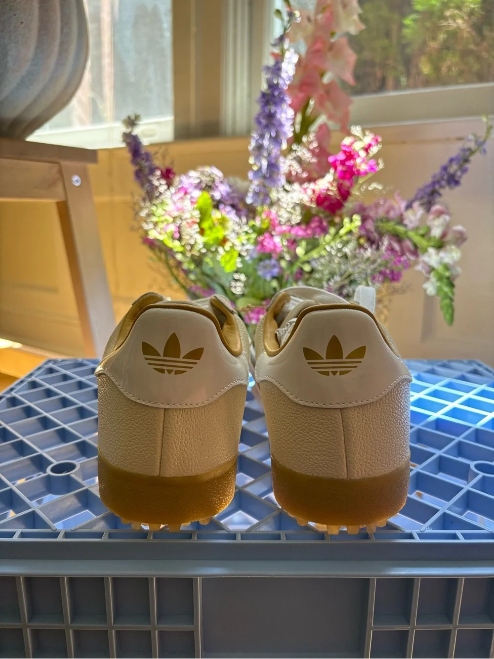 unisex adidas gazelle lux spikeless golf shoes